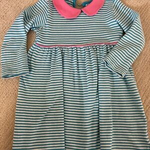 Luigi Striped Blue and Pink Kids Casual Dress